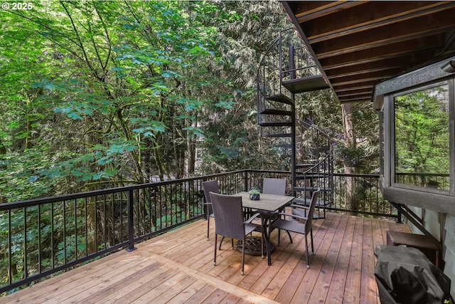 13305 Fox Run, Lake Oswego, OR 97034 - deck featuring outdoor dining area
