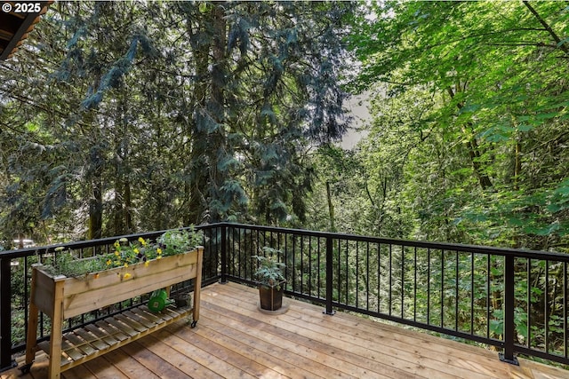 13305 Fox Run, Lake Oswego, OR 97034 - wooden deck with a wooded view