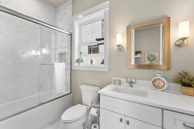 15007 Twin Fir Rd, Lake Oswego, OR 97035 - bathroom with vanity and shower / bath combination with glass door