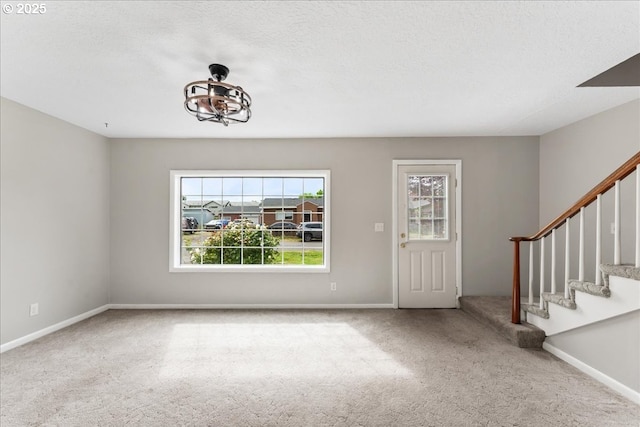 4004 SE 97th, Portland, OR 97266 - carpeted foyer with stairs and baseboards