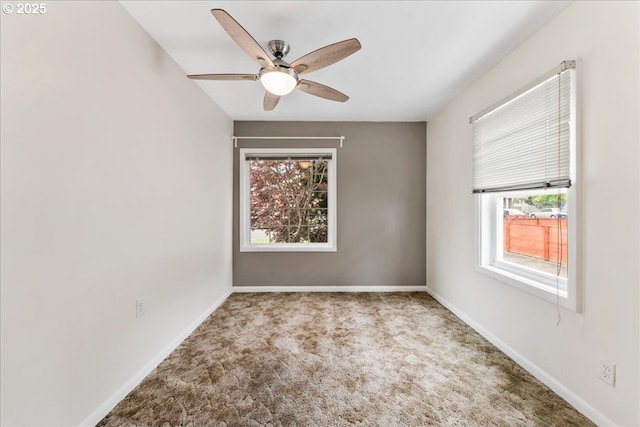 4004 SE 97th, Portland, OR 97266 - carpeted empty room with ceiling fan and baseboards
