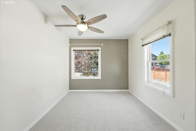 4004 SE 97th, Portland, OR 97266 - carpeted spare room with plenty of natural light, baseboards, and ceiling fan