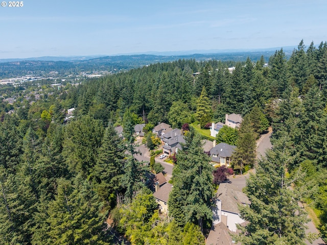 50 Cervantes Cir, Lake Oswego, OR 97035 - aerial view of residential area featuring a heavily wooded area