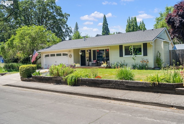 3141 SW 176th Ave, Beaverton, OR 97003 - single story home featuring a front yard, an attached garage, covered porch, and driveway
