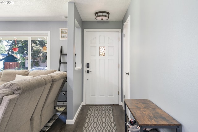 3141 SW 176th Ave, Beaverton, OR 97003 - foyer entrance with dark wood finished floors and a textured ceiling