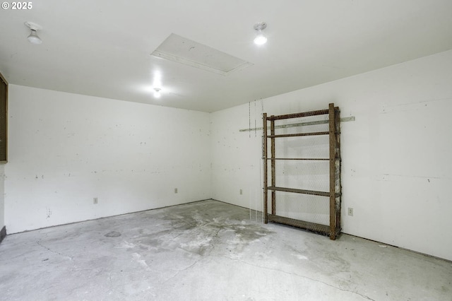 4805 NE 122nd Ave, Vancouver, WA 98682 - empty room with unfinished concrete flooring and attic access