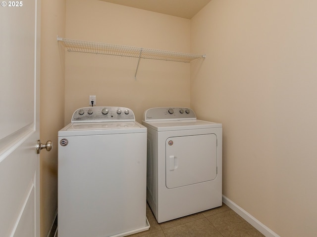 7417 N 92nd Ave, Camas, WA 98607 - washroom featuring washing machine and dryer and light tile patterned floors