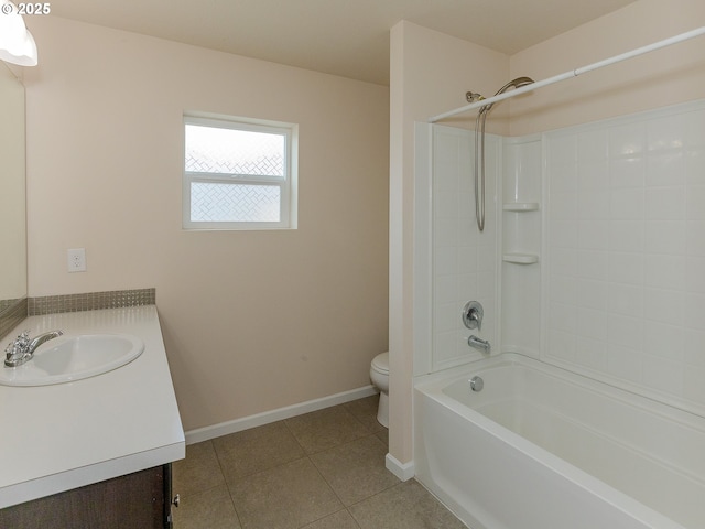 7417 N 92nd Ave, Camas, WA 98607 - bathroom featuring tile patterned floors, vanity, and bathtub / shower combination