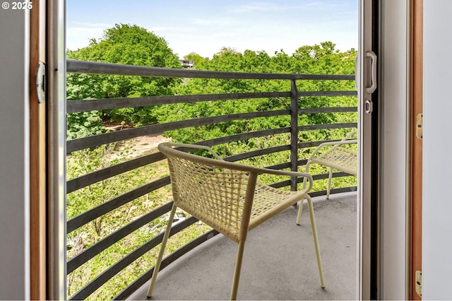 view of balcony