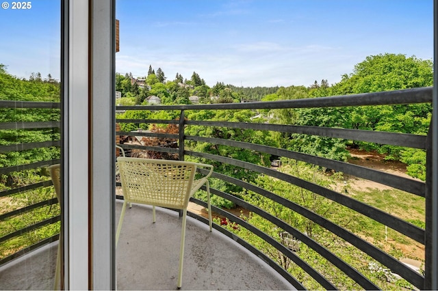 view of balcony