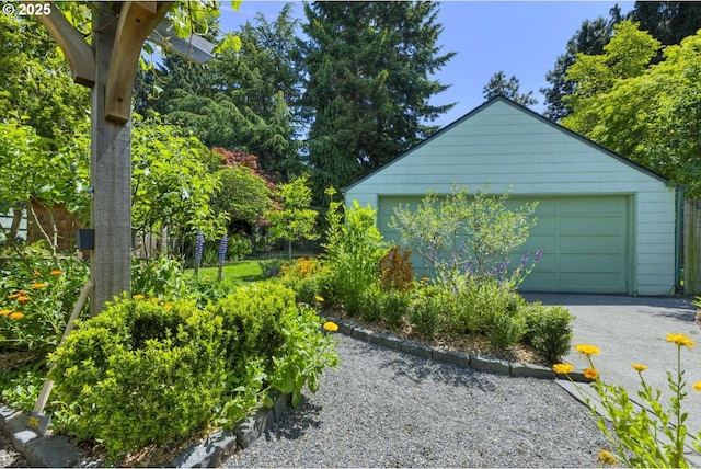 6814 N Wall Ave, Portland, OR 97203 - view of detached garage