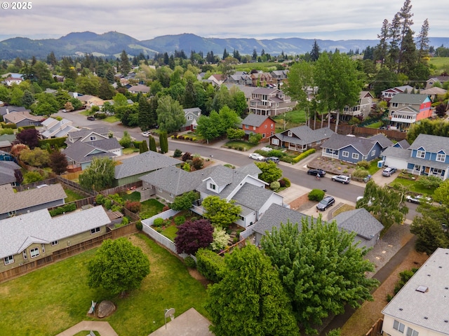 2880 Prospect Ave, Hood River, OR 97031 - aerial view of residential area featuring a mountainous background