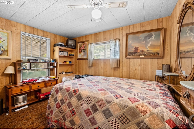 39005 Sandy Heights St, Sandy, OR 97055 - carpeted bedroom with wooden walls
