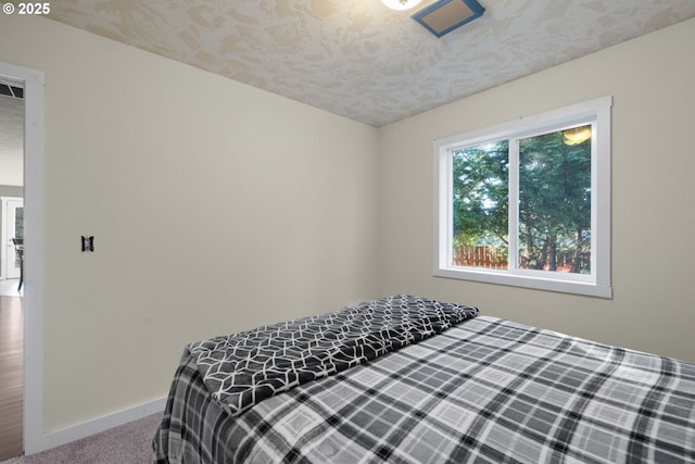 bedroom featuring carpet flooring