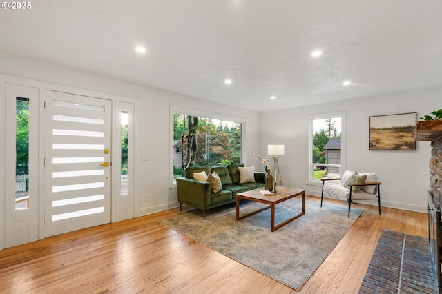 7170 SW 76th Ave, Portland, OR 97223 - living area with recessed lighting and light wood-style floors
