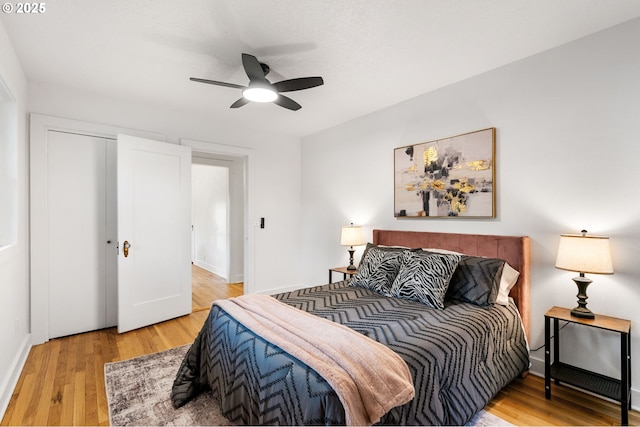 7170 SW 76th Ave, Portland, OR 97223 - bedroom featuring wood finished floors and a ceiling fan