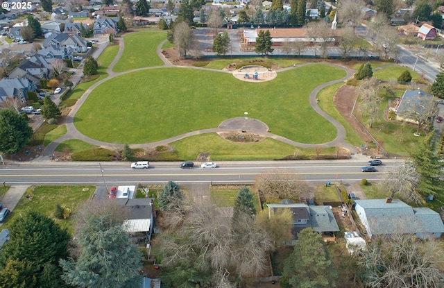 aerial view featuring a residential view