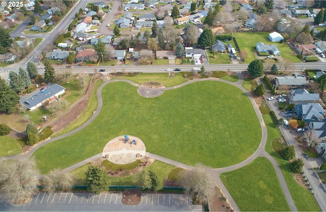 bird's eye view with a residential view