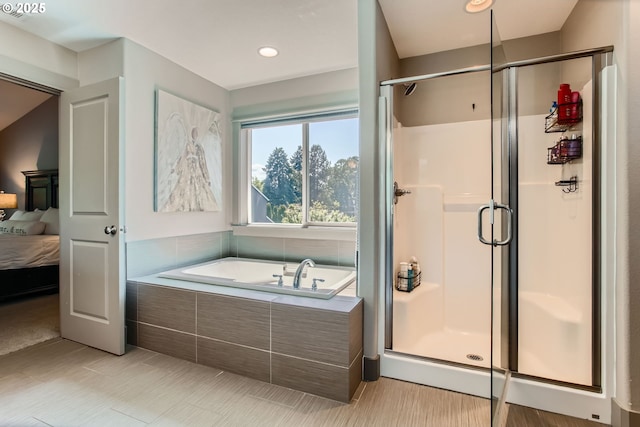 8326 SW Oak St, Portland, OR 97223 - ensuite bathroom featuring a bath and a shower stall