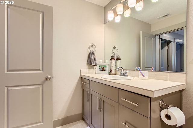 8326 SW Oak St, Portland, OR 97223 - bathroom with vanity and baseboards