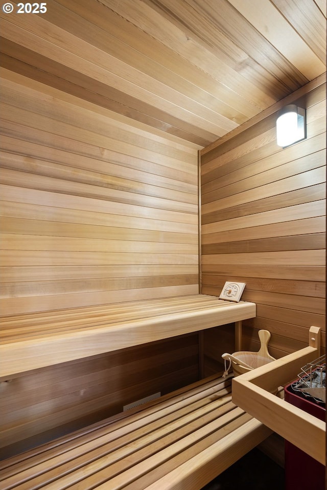 9080 SW Brier Ln, Portland, OR 97223 - relaxing sauna / steam room featuring wood walls
