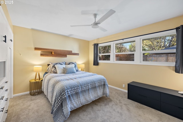 9080 SW Brier Ln, Portland, OR 97223 - bedroom featuring carpet floors, baseboards, and ceiling fan