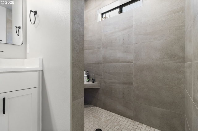 507 Honeysuckle Ln, Eugene, OR 97401 - full bathroom featuring vanity and a tile shower