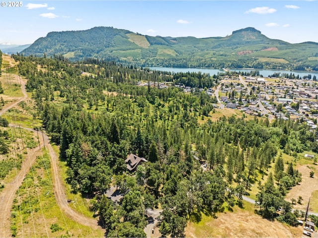 770 N Moss St, Lowell, OR 97452 - drone / aerial view of a water and mountain view