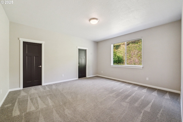 carpeted empty room with baseboards
