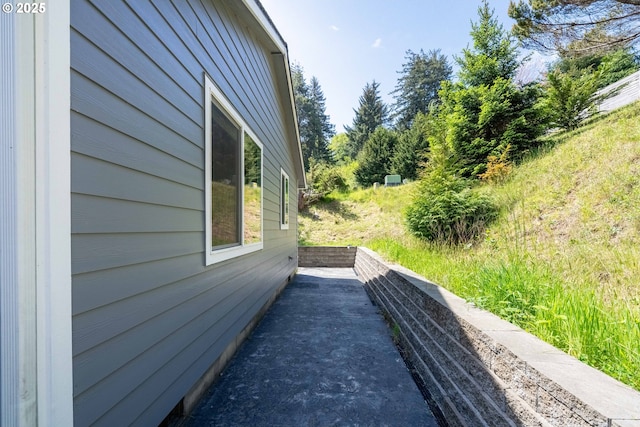 view of side of home