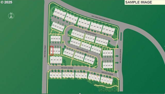 6496 NW Olympic Ln Unit L 25, Camas, WA 98607 - map of parcels