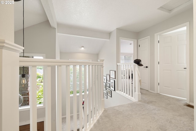 8326 SW 64th Ave, Portland, OR 97219 - hallway with plenty of natural light, carpet, and an upstairs landing