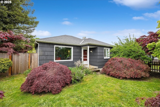 view of front of home with roof with shingles