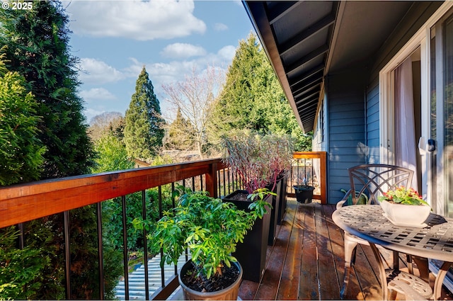 view of balcony