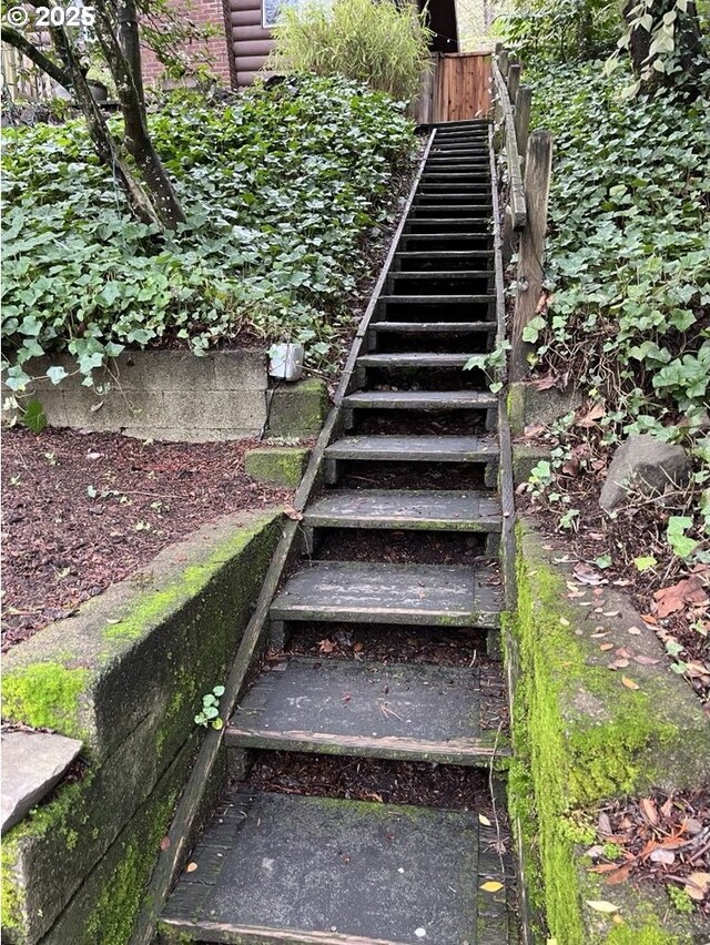 view of stairs