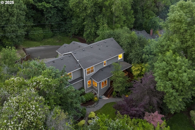 3946 SW Coronado St, Portland, OR 97219 - aerial view of property and surrounding area featuring a forest