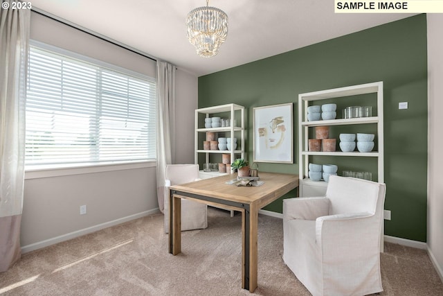 2484 SE Teal Ave, Gresham, OR 97080 - office space featuring carpet flooring and a chandelier