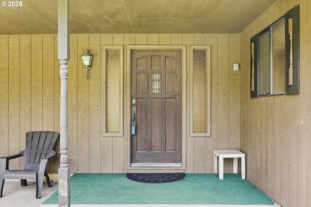 view of exterior entry