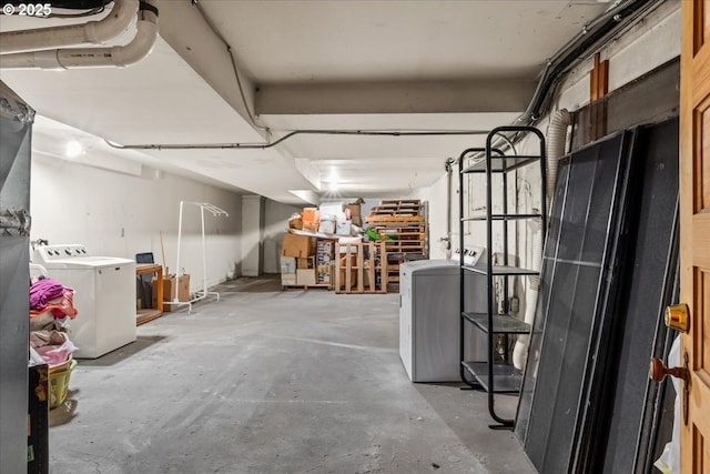 1111 NW 25th Ave Unit 1, Portland, OR 97210 - unfinished basement with independent washer and dryer