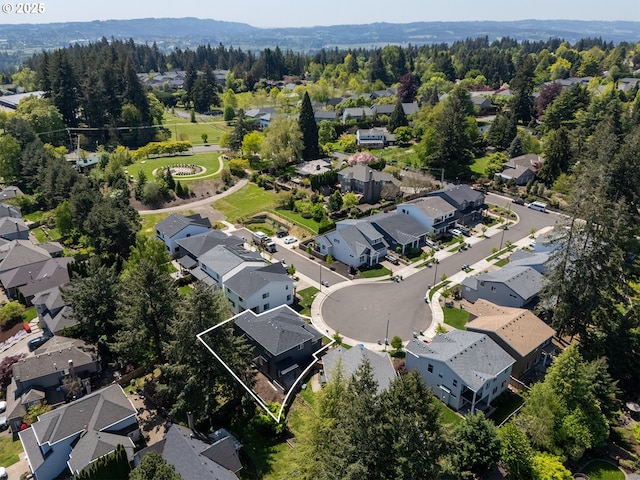aerial view of residential area