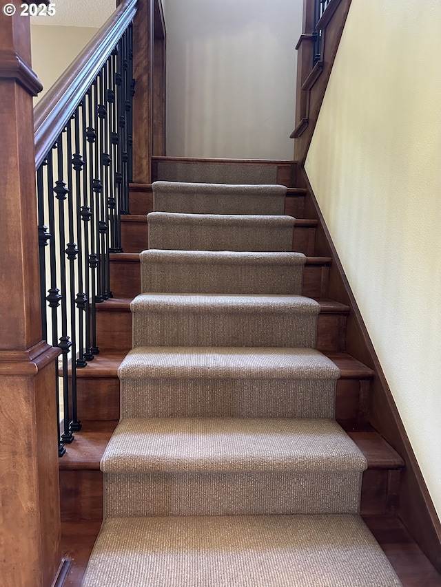 13577 SE Kisor Ct, Happy Valley, OR 97086 - stairs with wood finished floors