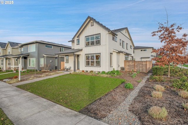 3985 SE Lostine Ln, Hillsboro, OR 97123 - modern farmhouse style home with board and batten siding and central AC