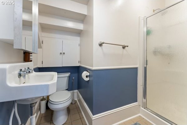 1508 Union Ave, North Bend, OR 97459 - full bathroom with a stall shower and tile patterned flooring