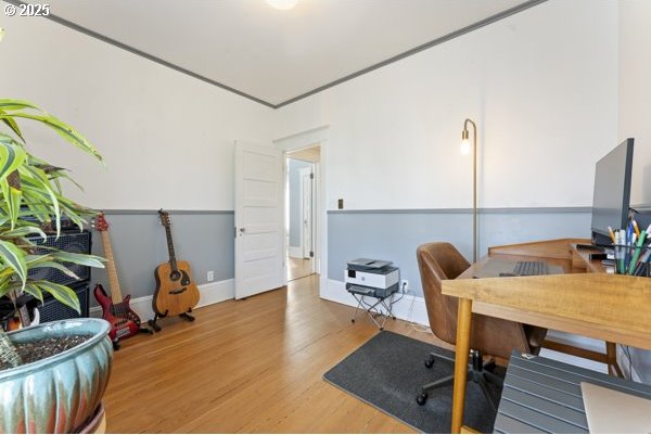 1508 Union Ave, North Bend, OR 97459 - office area with wood finished floors