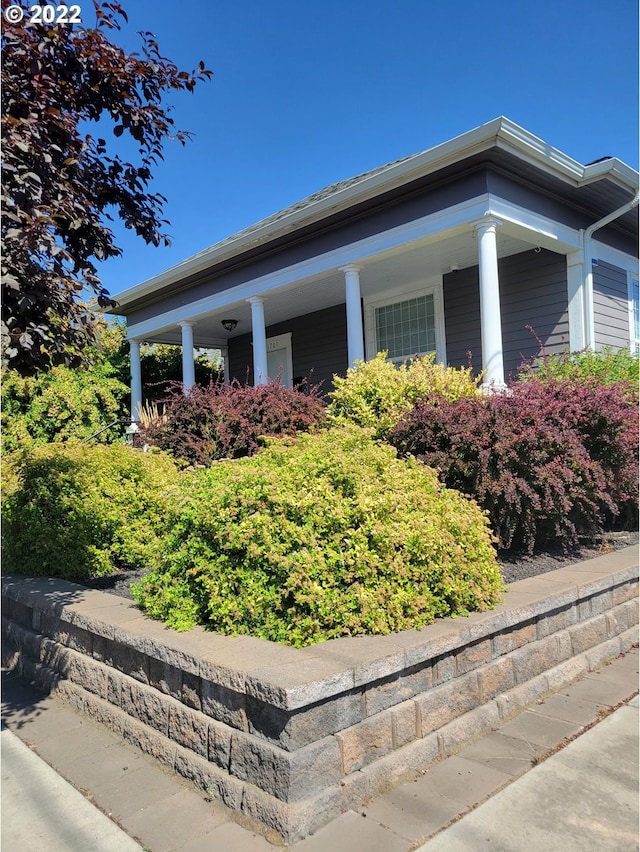 view of side of property