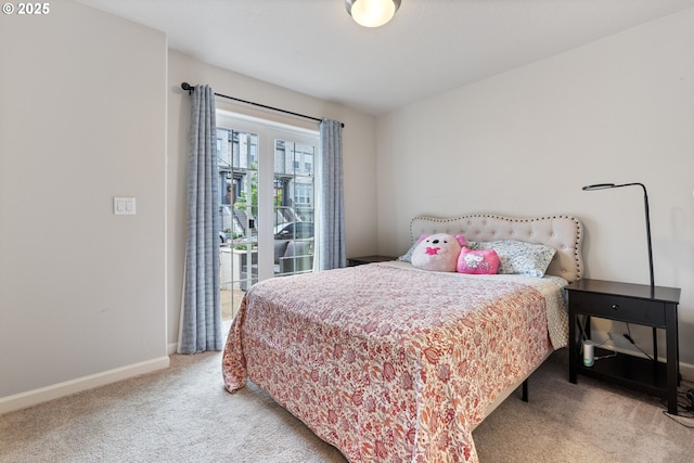 11449 SW Mont Blanc St, Wilsonville, OR 97070 - bedroom featuring carpet flooring, access to outside, and baseboards
