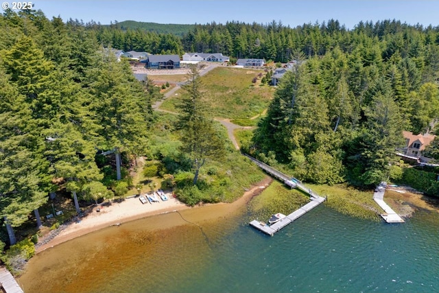 83591 Sauter Dr, Florence, OR 97439 - aerial view of property's location with a forest and a nearby body of water