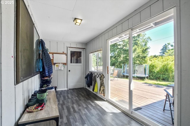 9532 SW Whitford Ln, Beaverton, OR 97008 - doorway to outside with dark wood-style floors