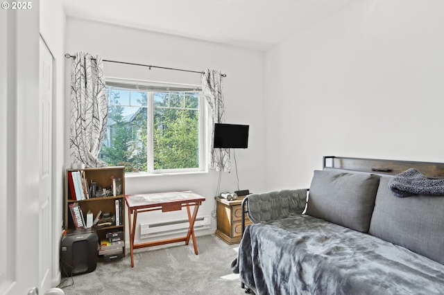 14600 SW Magpie Ln Unit 102, Beaverton, OR 97007 - carpeted bedroom with a baseboard heating unit
