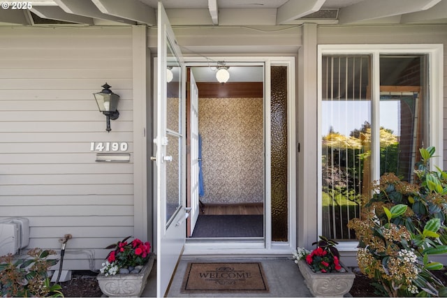 view of property entrance
